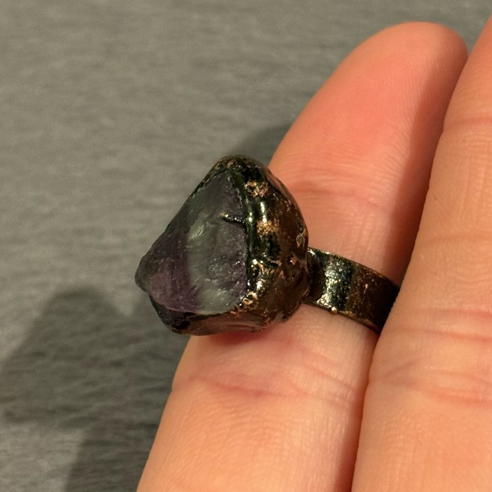 New Fluorite Crystal Ring - Picture 6 of 16